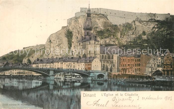 Dinant Wallonie Eglise et la Citadelle