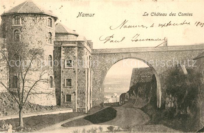 Namur sur Meuse Le Chateau des Comtes