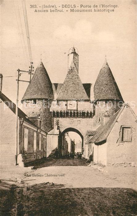 Deols Porte de l’Horloge Ancien beffroi Monument historique