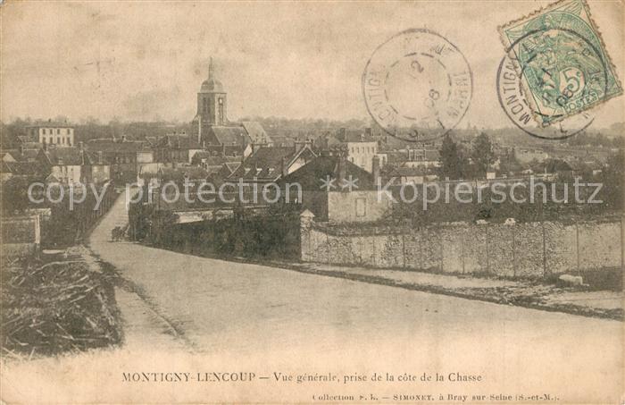 Montigny-Lencoup Vue generale prise de la cote de la Chasse