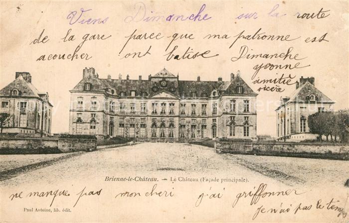Brienne-le-Chateau Le Chateau Facade principale