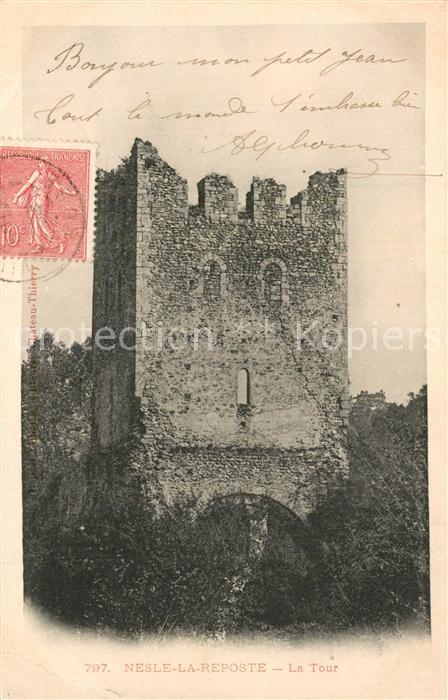 Nesle-la-Reposte La Tour Ruine