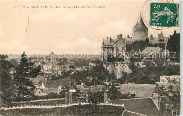 Chateaudun Le Chateau et Panorama de Saint Jean
