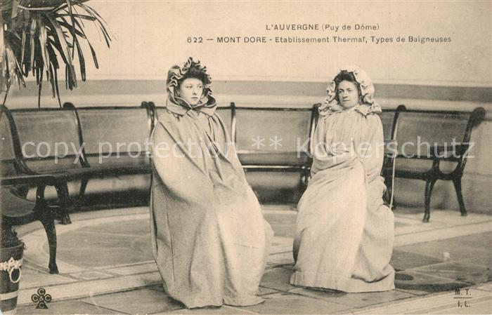 Mont-Dore Etablissement Thermal Types de Baigneuses