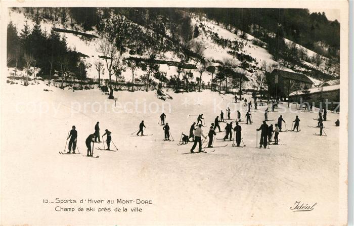 Mont-Dore Champ de ski pres de la ville