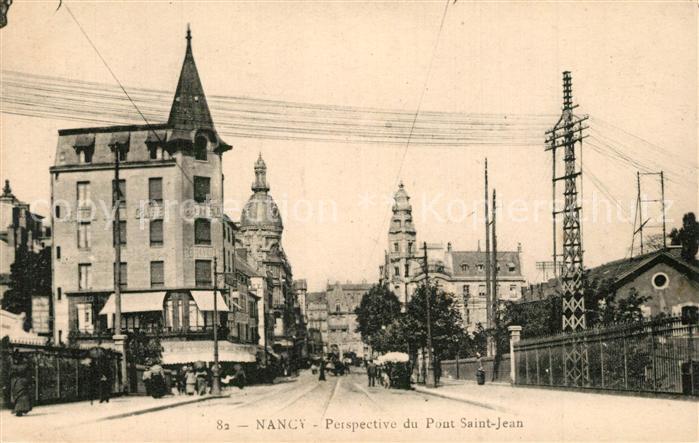 Nancy Lothringen Perspective du Pont Saint Jean