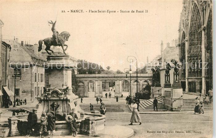 Nancy Lothringen Place Saint Epvre Statue de Rene II