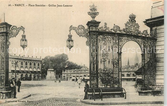Nancy Lothringen Place Stanislas Grilles Jean Lamour