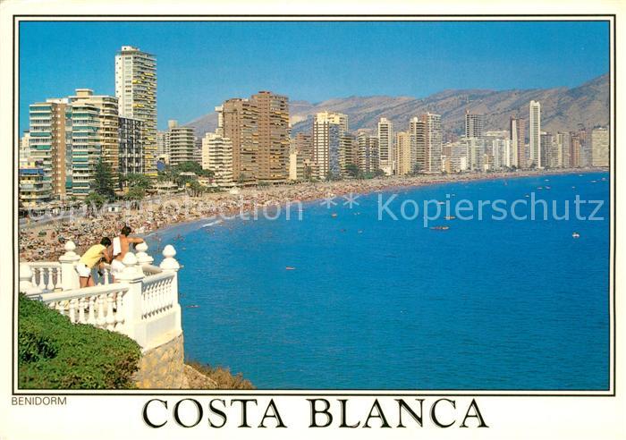 Benidorm Costa Blanca Vista de la playa de Levante
