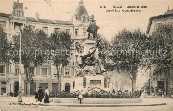 Nice Alpes Maritimes Bassin des Jardins Gambetta