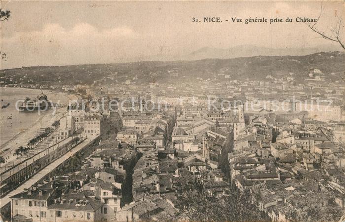 Nice Alpes Maritimes Vue Generale prise du Chateau
