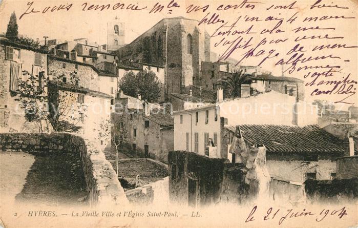 Hyeres les Palmiers La vieille ville Eglise Saint Paul