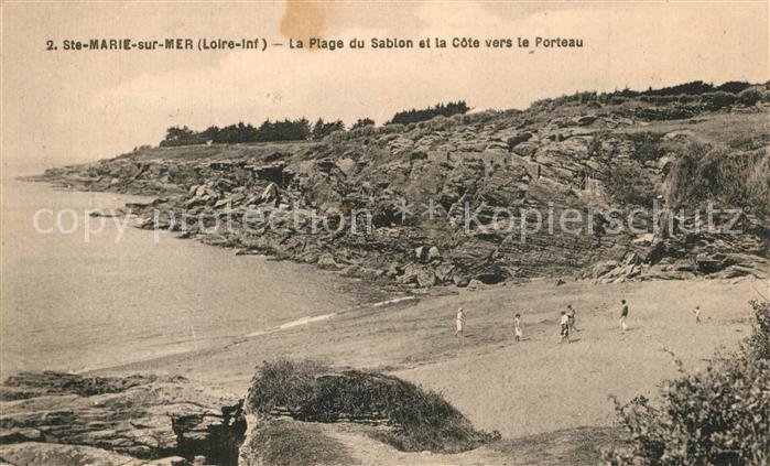 Sainte-Marie-sur-Mer La Plage du Sablon et la Côte vers le Porteau