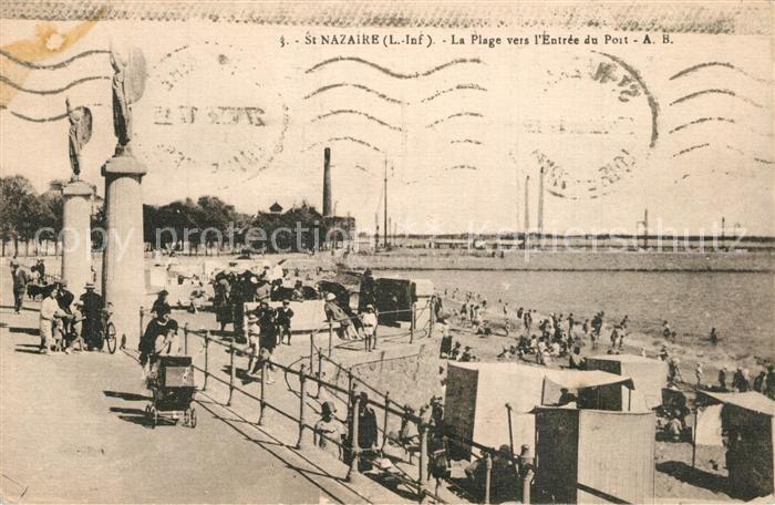 Saint-Nazaire Loire-Atlantique La plage vers l'entrée du port