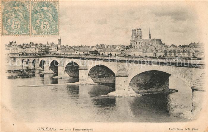 Orleans Loiret Vue panoramique Pont sur la Loire