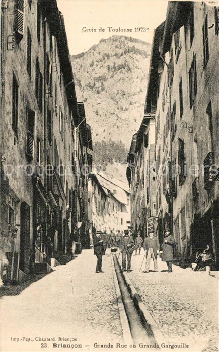 Briancon Grande Rue ou Grande Gargouille Croix d