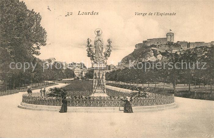 Lourdes Hautes Pyrenees La Vierge de l'Esplanade