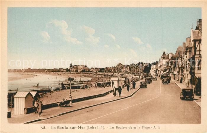 La Baule sur Mer Les Boulevards et la plage