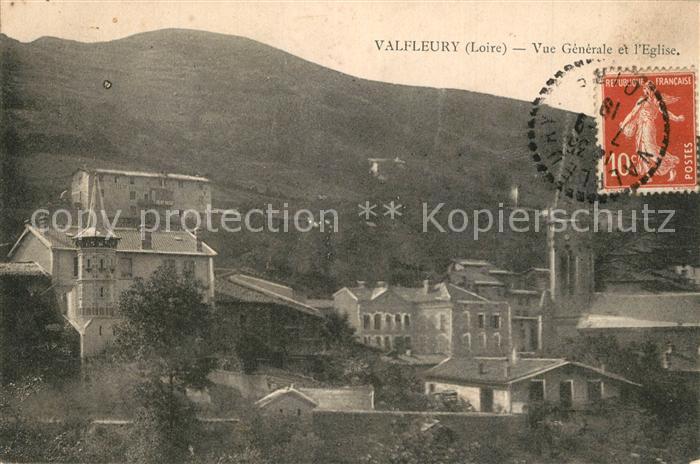 Valfleury Vue Generale et l'Eglise