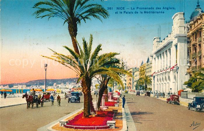Nice Alpes Maritimes Promenade des Anglais et Palais de la Méditérranée Côte d A