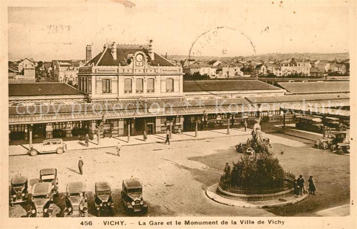 Vichy Allier La Gare et Monument de la Ville de Vichy