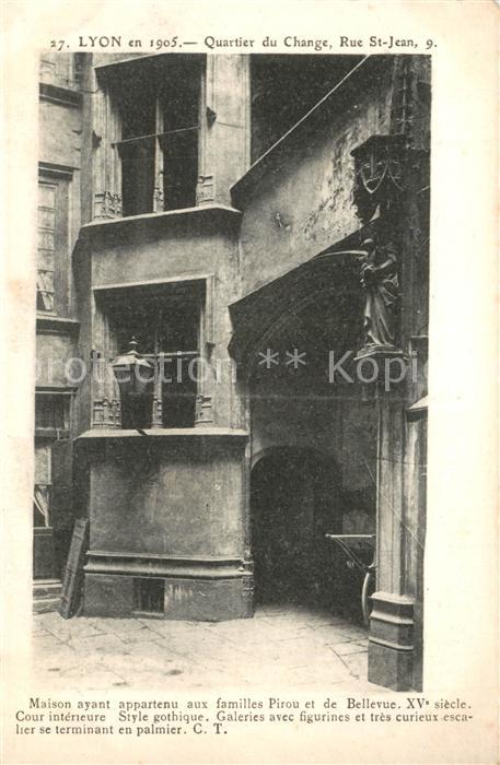 Lyon France Quartier du Change Vieille Maison XVe s