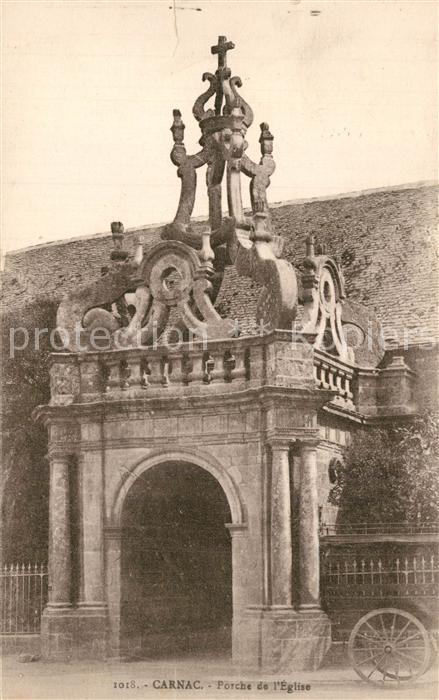 Carnac Morbihan Porche de l'Eglise