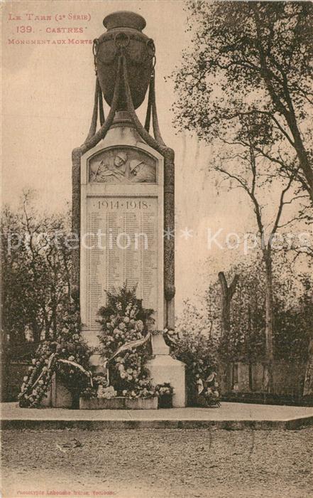 Castres Tarn Monument aux Morts