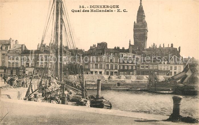 Duenkirchen Dunkerque Quai des Hollandais Port Bateaux