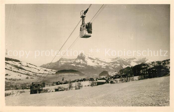 Megeve Station hivernale Téléférique de Rochebrune Aiguille de Varan Alpes