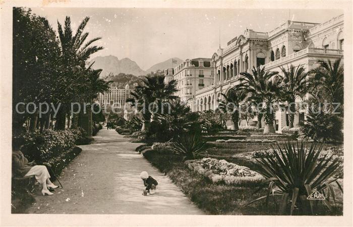 Menton Alpes Maritimes Les jardins et le casino