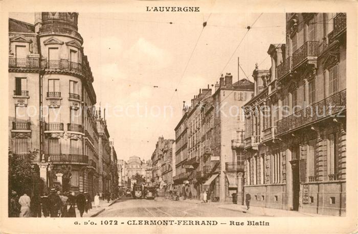 Clermont Ferrand Puy de Dome Rue Blatin