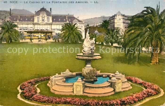 Nice Alpes Maritimes Casino et Fontaine des Amours