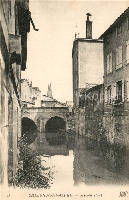 Chalons-en-Champagne Marne Ancien pont