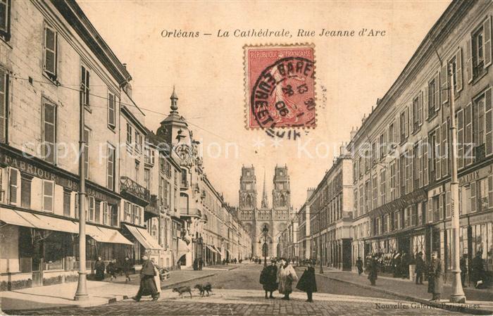 Orleans Loiret Cathedrale Rue Jeanne d Arc