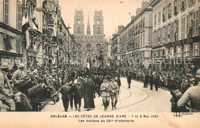 Orleans Loiret Les Fêtes de Jeanne d Arc les Anciens du 331e d'Infanterie