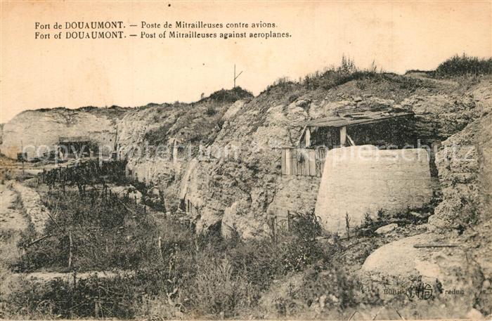 Douaumont Le Fort Poste de Mitrailleuses contre avions