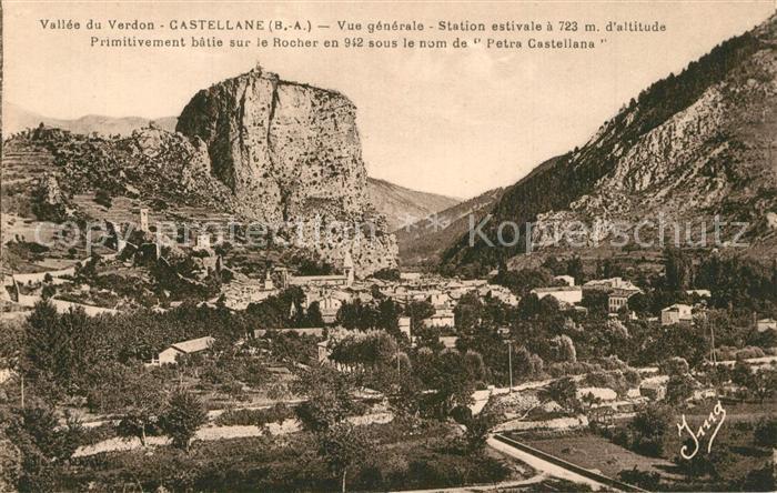 Castellane Panorama Vallee du Verdon Station estivale