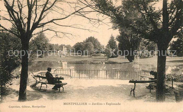Montpellier Herault Jardins Esplanade