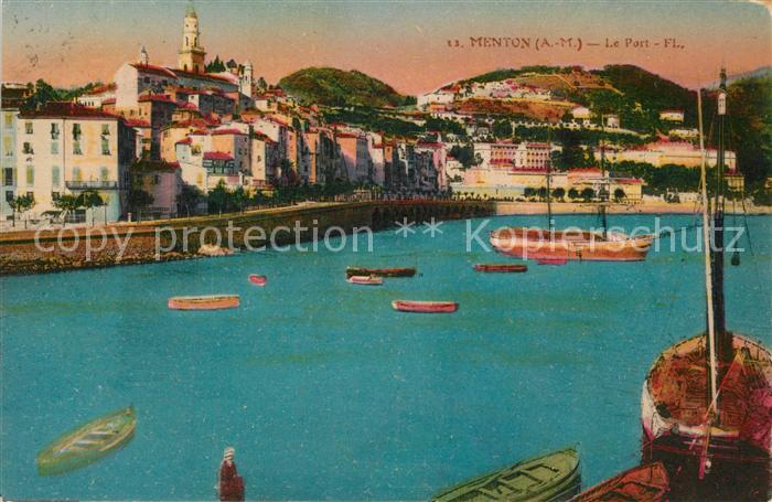 Menton Alpes Maritimes Le port