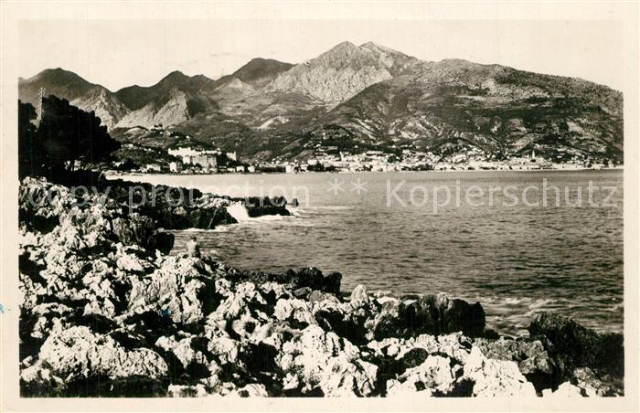 Menton Alpes Maritimes Vue Generale prise du Cap Martin Côte d