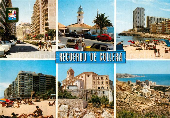 Cullera Valenciana Strand Hotels Strassenpartie Panorama Kueste