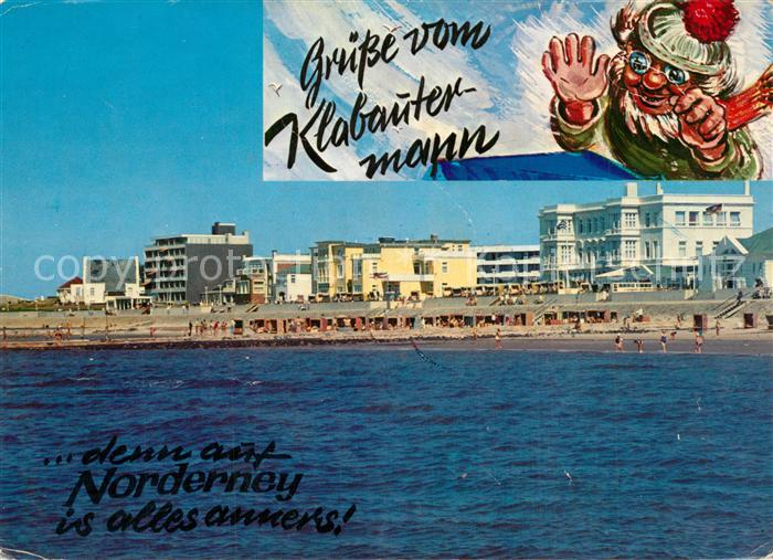 Norderney Nordseebad Strand am Westbad Klabautermann