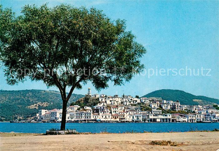 Poros Uferweg Blick zur Stadt