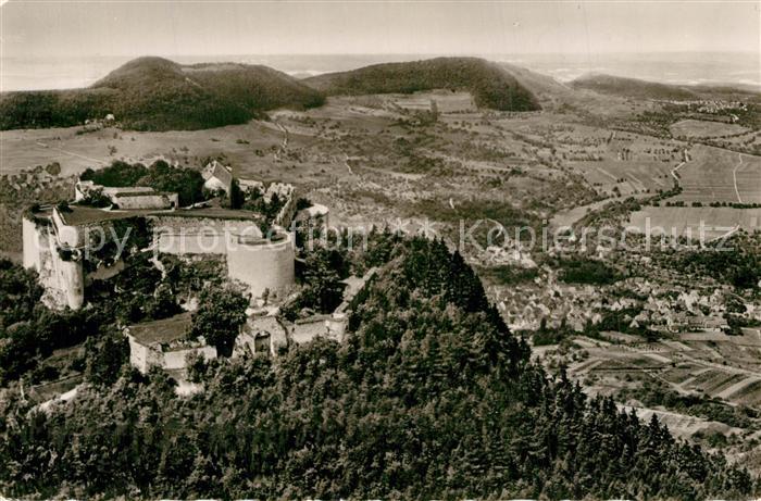 Neuffen Fliegeraufnahme Burg Hohen-Neuffen