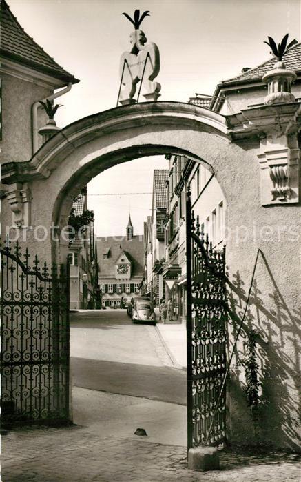 N?rtingen Torbogen Rathaus