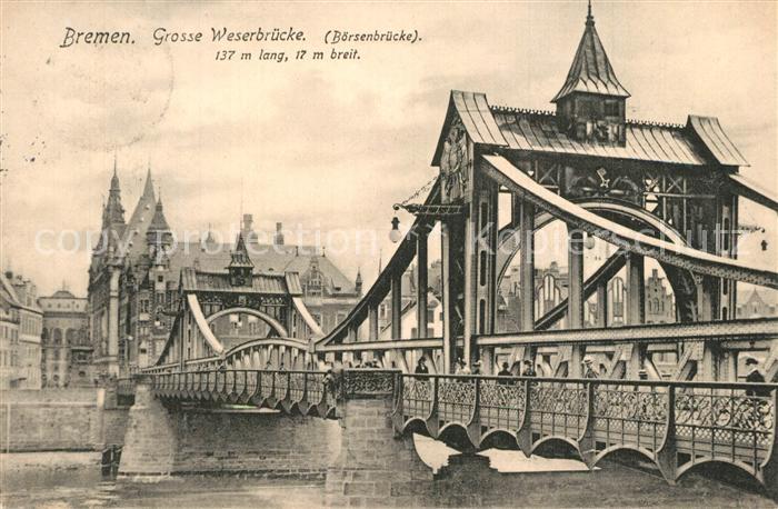 Bremen Weserbr?cke B?rsenbr?cke