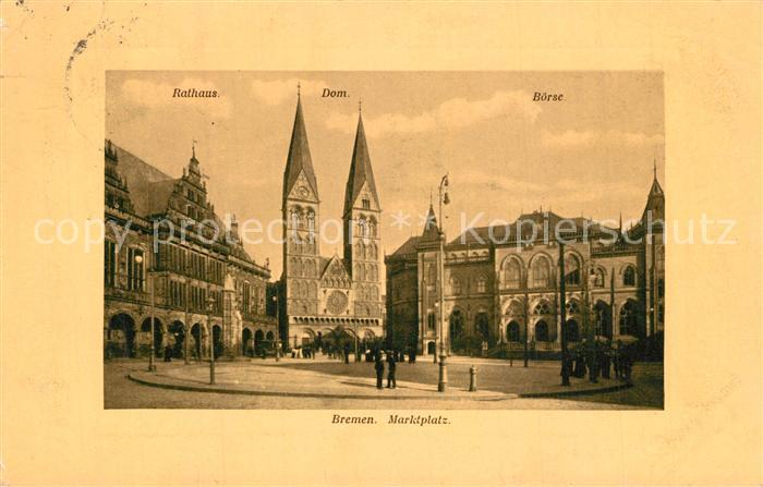 Bremen Marktplatz Rathaus Dom B?rse