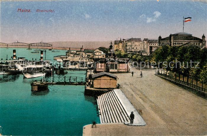 Mainz Rhein Rheinufer