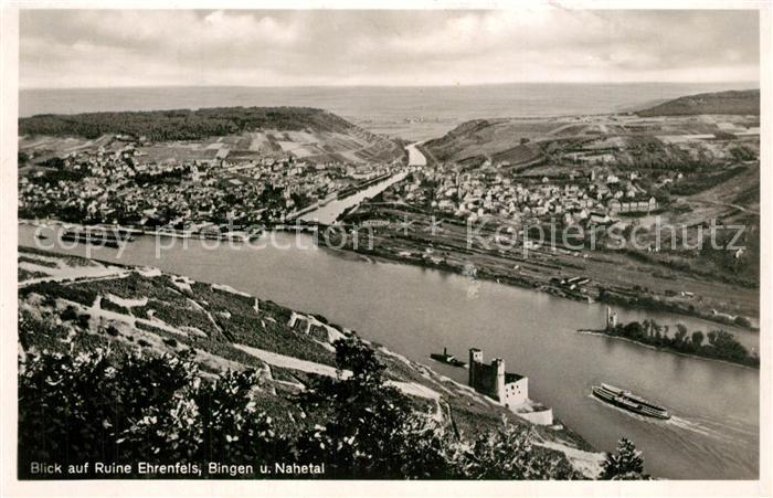 Bingen Rhein Ruine Ehrenfels Nahetal